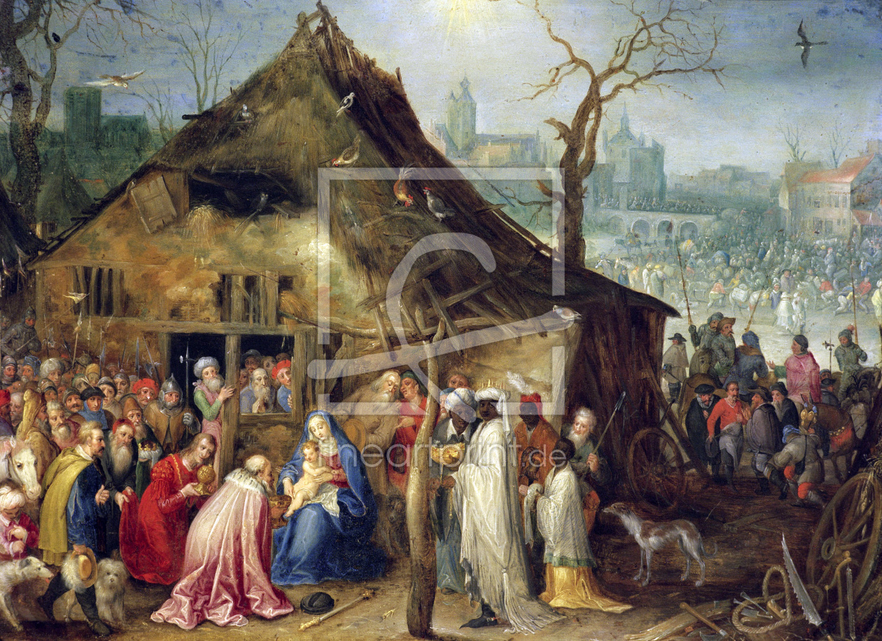 Bild-Nr.: 30007851 Adoration of the Kings / Brueghel t.E erstellt von Jan Brueghel der Ältere