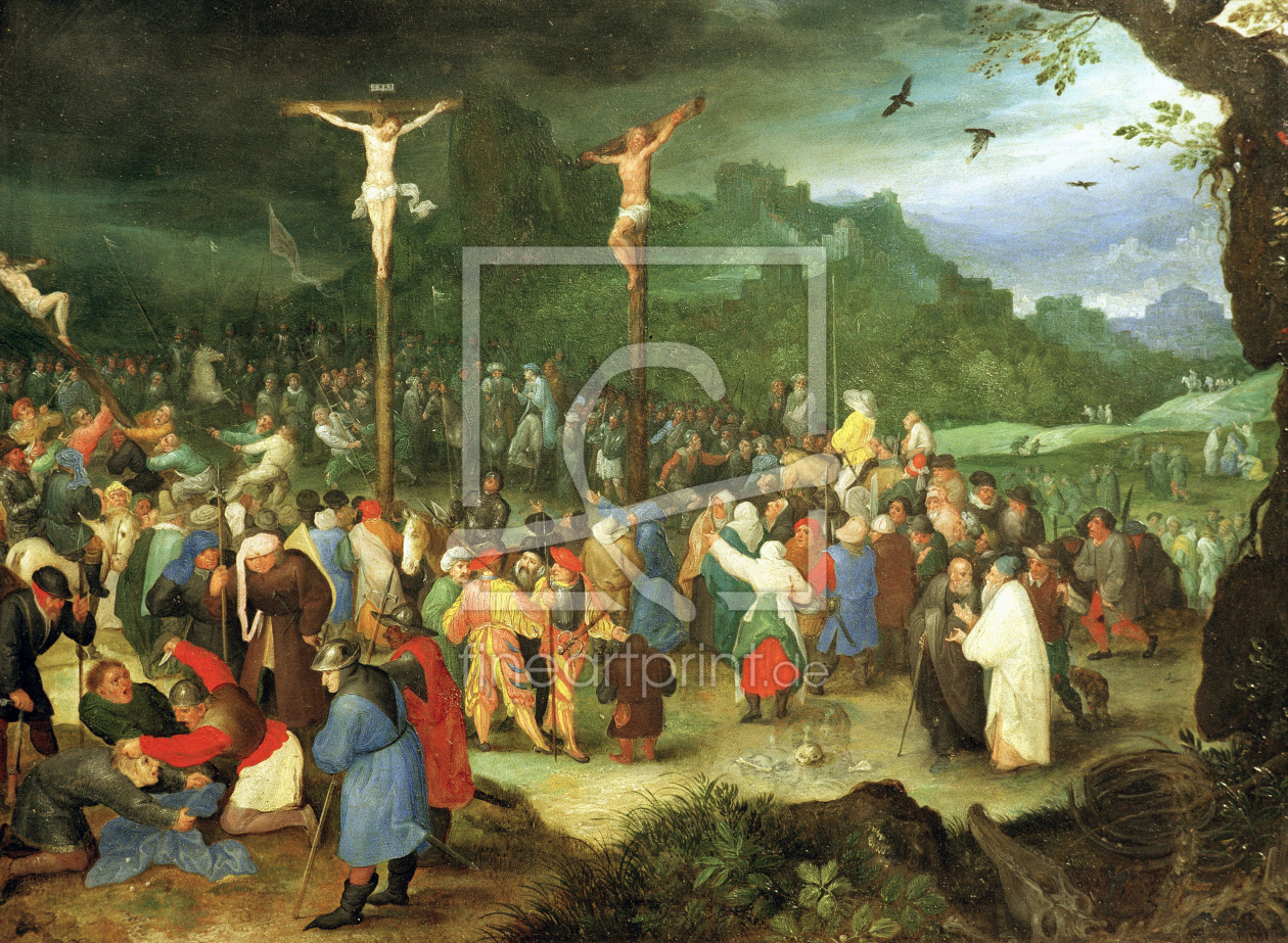 Bild-Nr.: 30007859 J.Brueghel d.Ä., Kreuzigung Christi erstellt von Jan Brueghel der Ältere