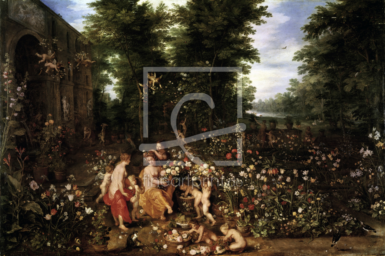 Bild-Nr.: 30007861 Jan Bruegel t. E. / Flora in the Garden erstellt von Jan Brueghel der Ältere