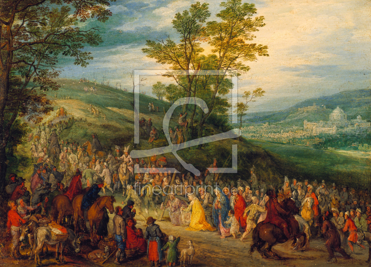 Bild-Nr.: 30007869 The Way to Calvary / Brueghel / c.1606 erstellt von Jan Brueghel der Ältere