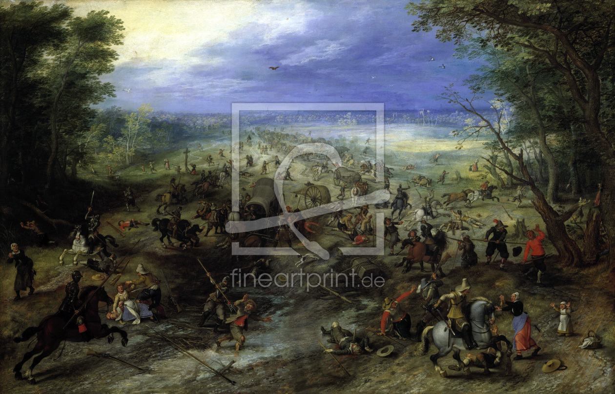 Bild-Nr.: 30007877 J.Brueghel d.Ä., Der Überfall erstellt von Jan Brueghel der Ältere