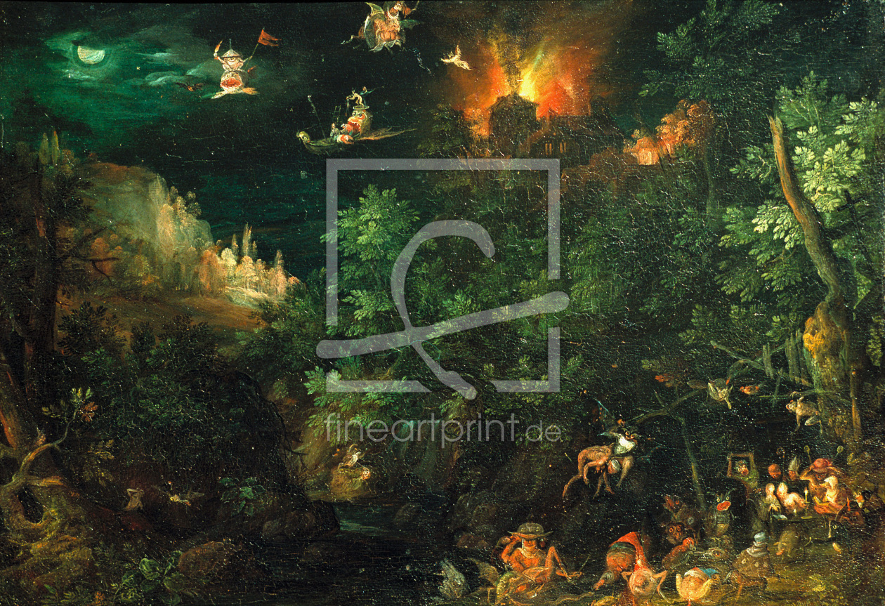 Bild-Nr.: 30007883 J.Brueghel t.E. / Temptation of Antony erstellt von Jan Brueghel der Ältere