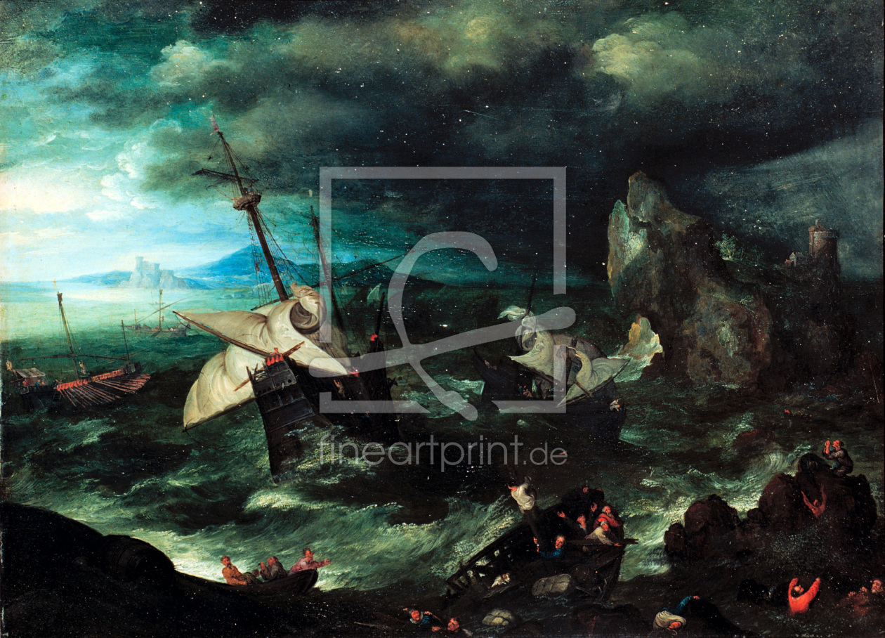 Bild-Nr.: 30007891 J.Brueghel t.E., Storm at Sea erstellt von Jan Brueghel der Ältere