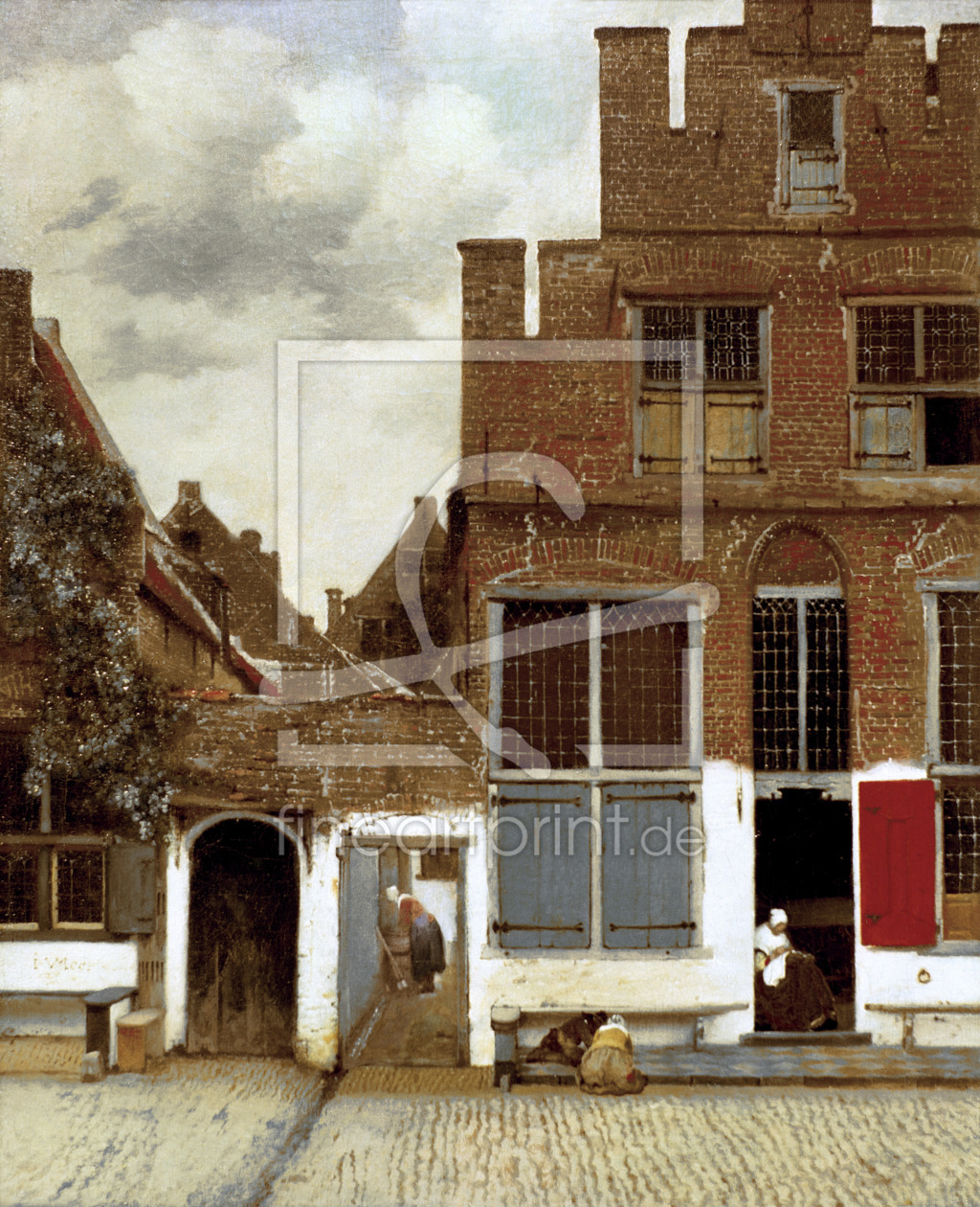 Bild-Nr.: 30007905 Vermeer / Street in Delft / c.1657/58 erstellt von Jan Vermeer van Delft