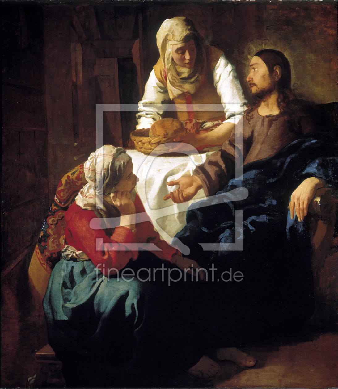 Bild-Nr.: 30007909 Vermeer/Christ i.house o.Mary and Martha erstellt von Jan Vermeer van Delft