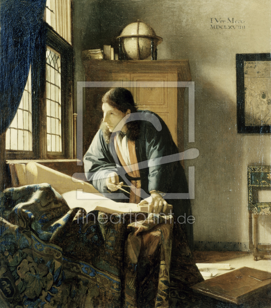 Bild-Nr.: 30007915 Vermeer / The geographer / c.1668/69 erstellt von Jan Vermeer van Delft