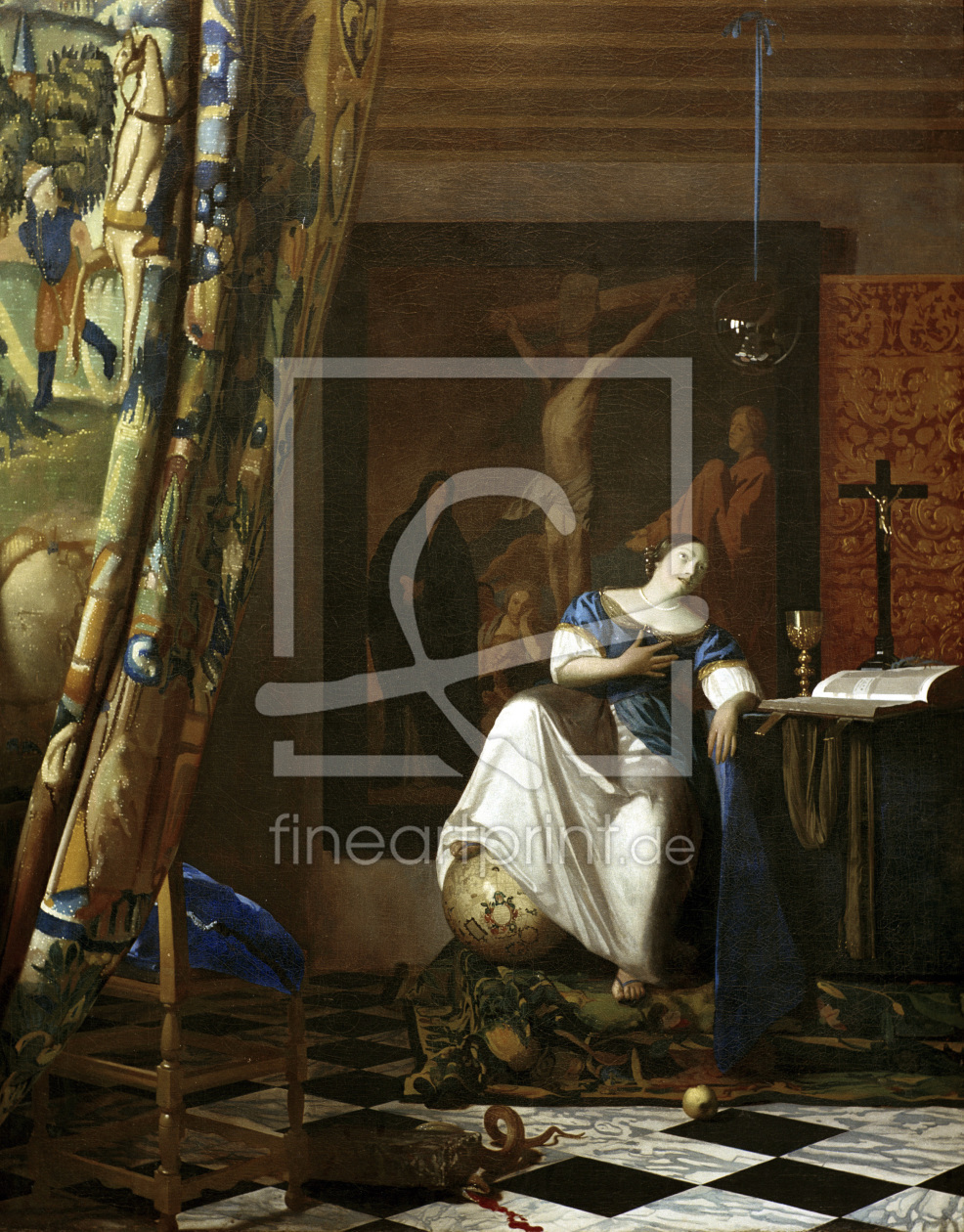 Bild-Nr.: 30007917 Vermeer / Allegory of Faith / c.1671/74 erstellt von Jan Vermeer van Delft
