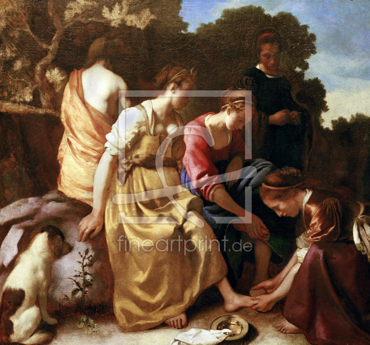 Bild-Nr.: 30007939 Vermeer/Diana w.her companions/c.1655/56 erstellt von Jan Vermeer van Delft