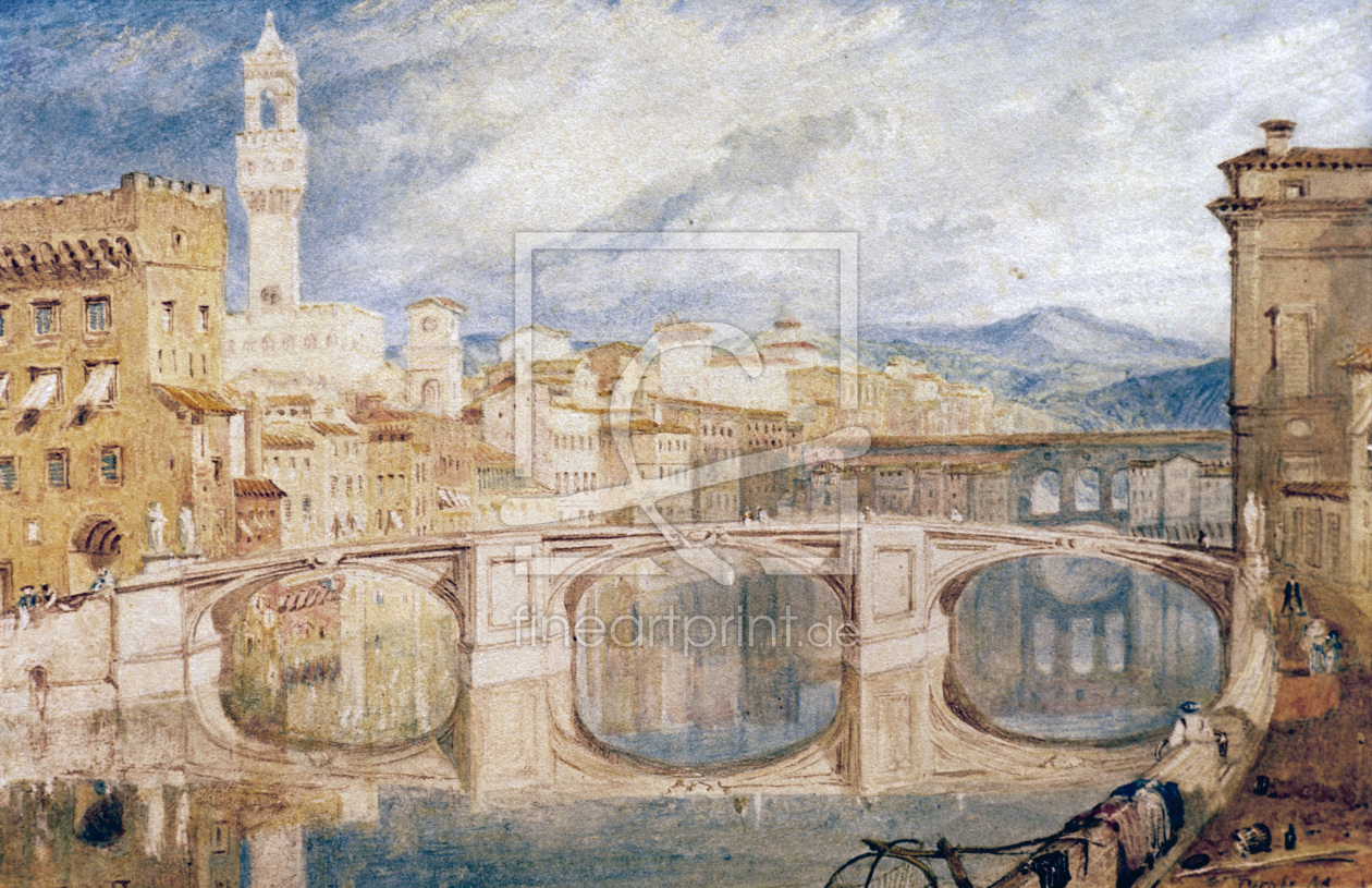 Bild-Nr.: 30008003 W.Turner, View of Florence from Ponte... erstellt von Turner, Joseph Mallord William