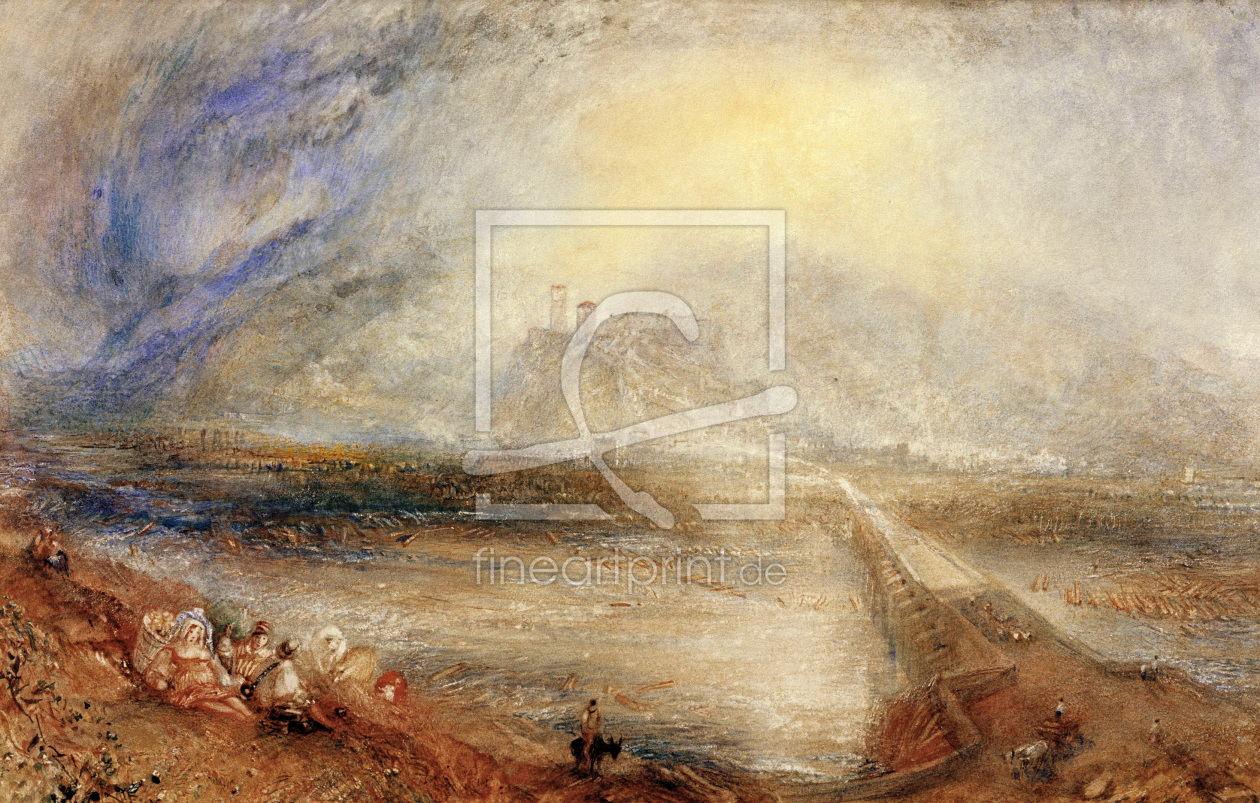 Bild-Nr.: 30008039 Bellinzona / Aquarell v. William Turner erstellt von Turner, Joseph Mallord William