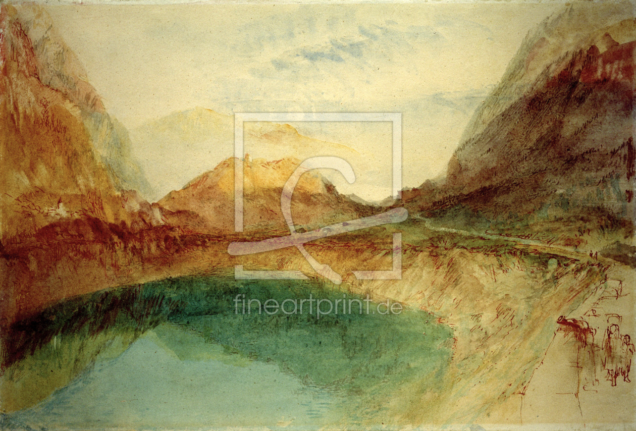 Bild-Nr.: 30008051 W.Turner, Lake in the Swiss Alps/Waterc. erstellt von Turner, Joseph Mallord William