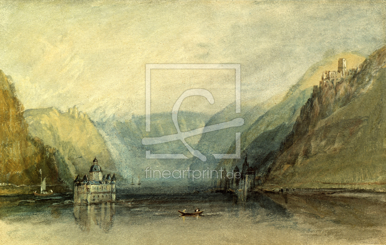 Bild-Nr.: 30008085 William Turner / The Pfalz near Kaub erstellt von Turner, Joseph Mallord William