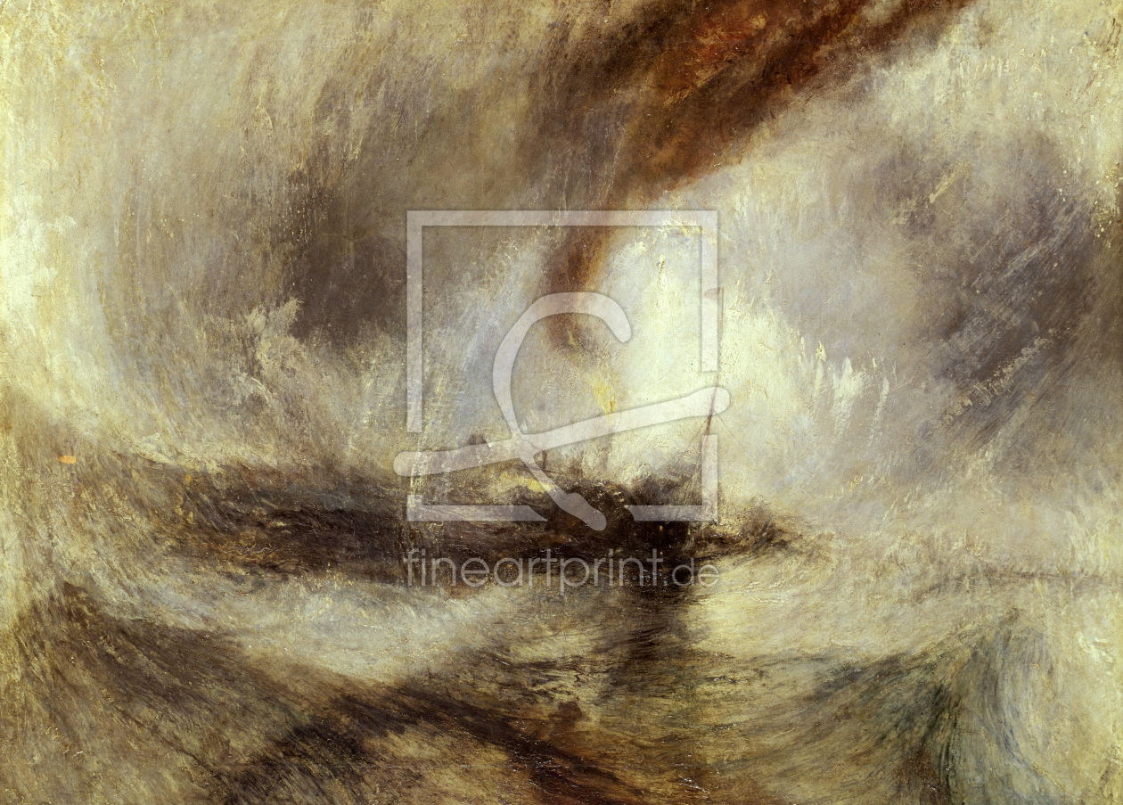 Bild-Nr.: 30008103 Turner, Schneesturm auf dem Meer/ 1841 erstellt von Turner, Joseph Mallord William