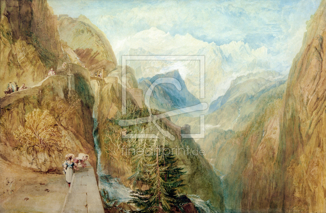 Bild-Nr.: 30008109 Montblanc von Fort Roch / W.Turner erstellt von Turner, Joseph Mallord William