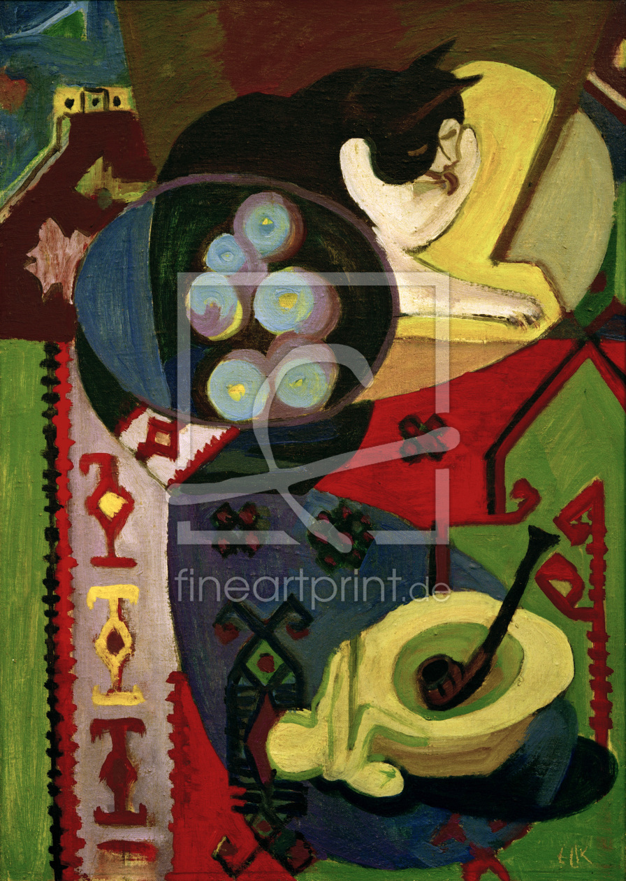 Bild-Nr.: 30008295 E.L.Kirchner, Still-life with cat... erstellt von Ernst Ludwig Kirchner