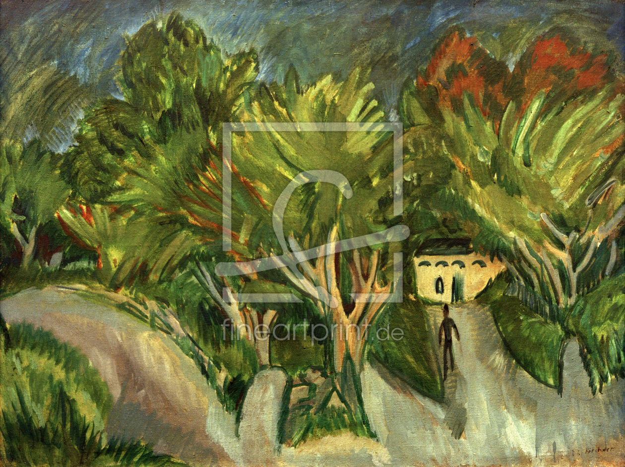 Bild-Nr.: 30008303 E.L.Kirchner,Haus unter Bäumen (Fehmarn) Bild-Nr.: 30008303 E.L.Kirchner,Haus unter Bäumen (Fehmarn) erstellt von Ernst Ludwig Kirchner