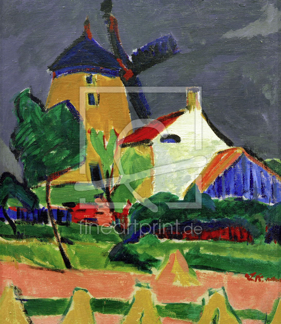 Bild-Nr.: 30008421 E.L.Kirchner, Die Windmühle... erstellt von Ernst Ludwig Kirchner