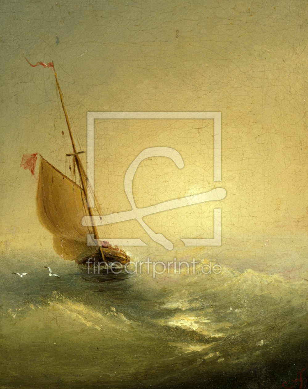 Bild-Nr.: 30008605 I.K.Aivazovsky, Sailing Barge at Sunset erstellt von Aiwasowski, Iwan Konstantinowitsch