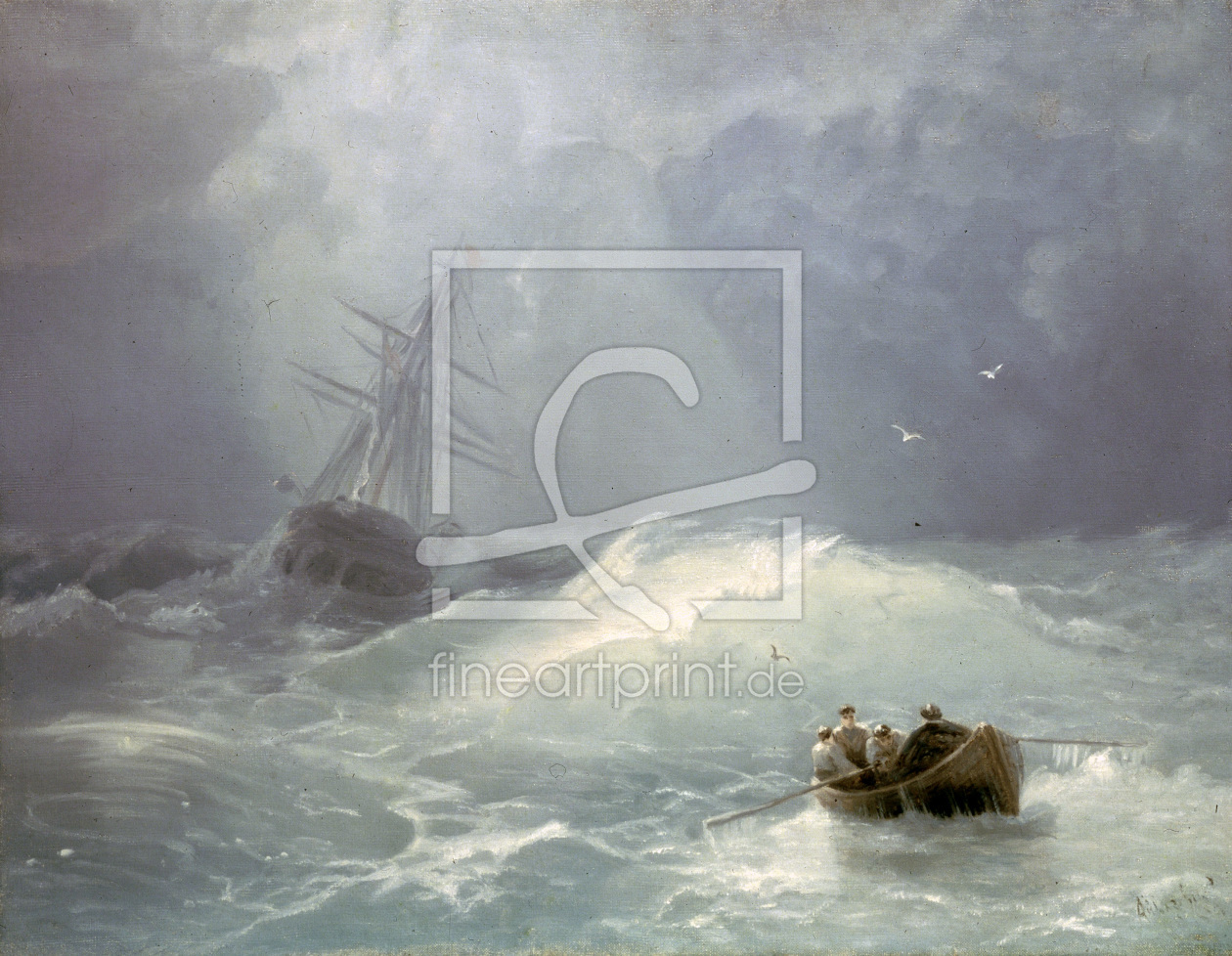 Bild-Nr.: 30008609 I.K.Aivazovsky/ Stormy day / 1885 erstellt von Aiwasowski, Iwan Konstantinowitsch