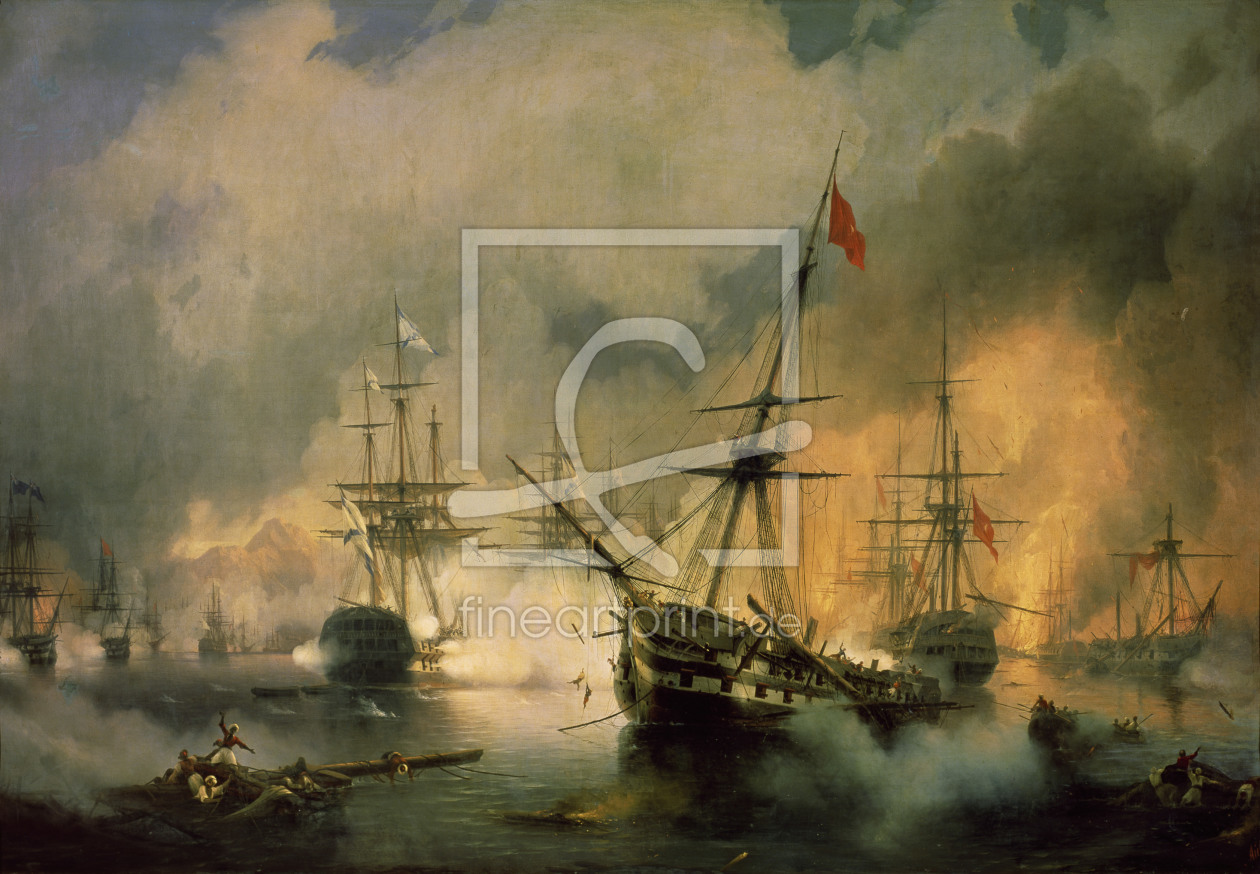 Bild-Nr.: 30008621 Sea battle of Navarino / Aivasovski erstellt von Aiwasowski, Iwan Konstantinowitsch