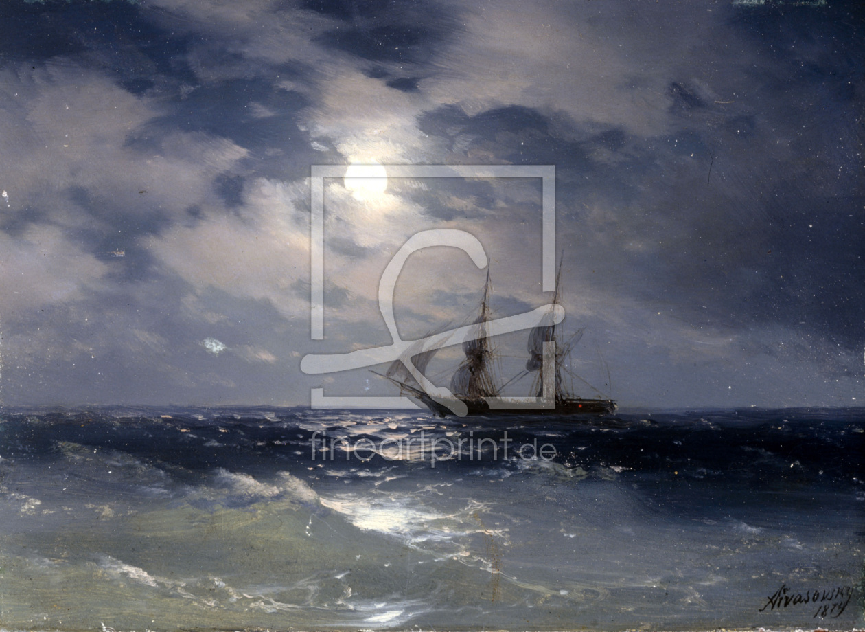 Bild-Nr.: 30008631 Aivasovski / Sailing Ship in Moonlight erstellt von Aiwasowski, Iwan Konstantinowitsch