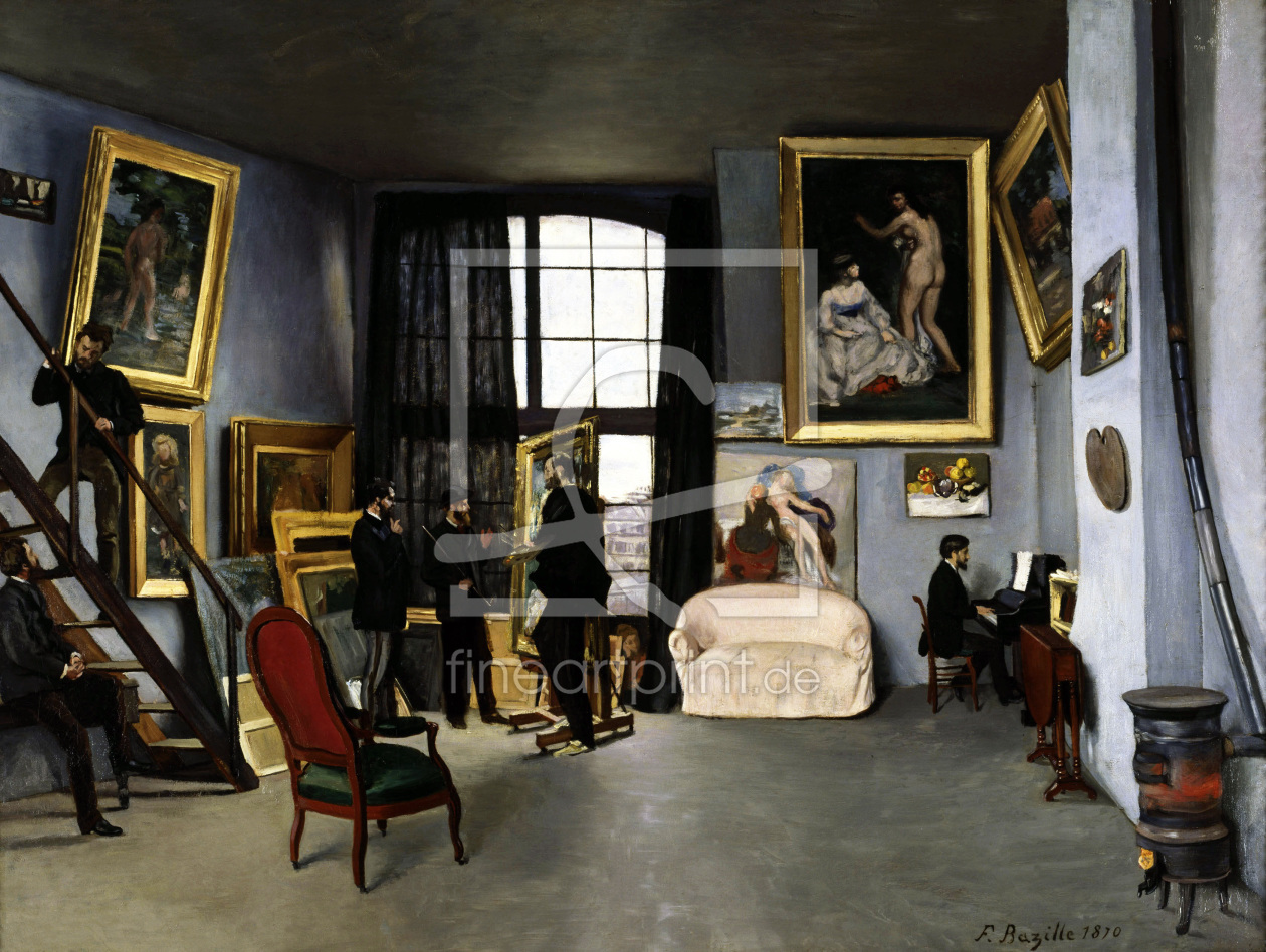 Bild-Nr.: 30008685 Frederic Bazille/ L'atelier de Bazille erstellt von Bazille, Frédéric