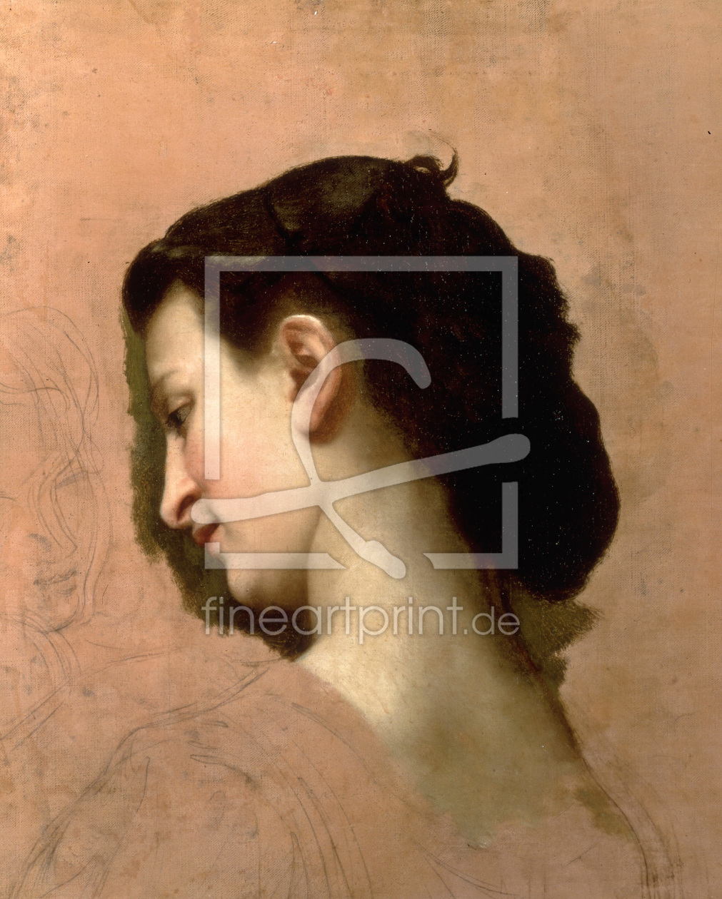 Bild-Nr.: 30008733 W.Bouguereau, Sketch of a Young Girl. erstellt von Bouguereau, William Adolphe