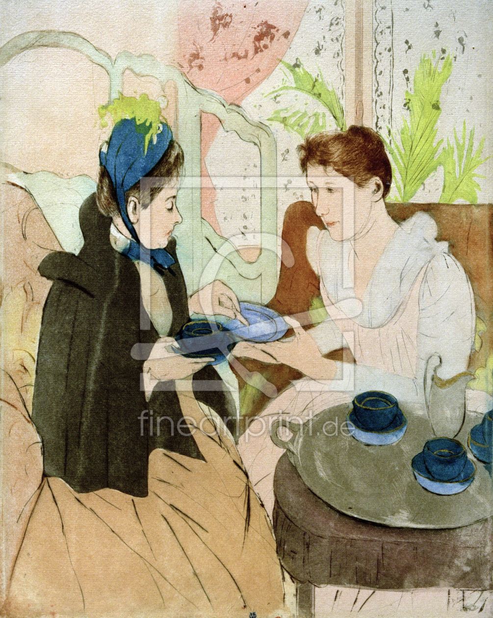 Bild-Nr.: 30008747 Cassatt / The Visit / Etching erstellt von Cassatt, Mary