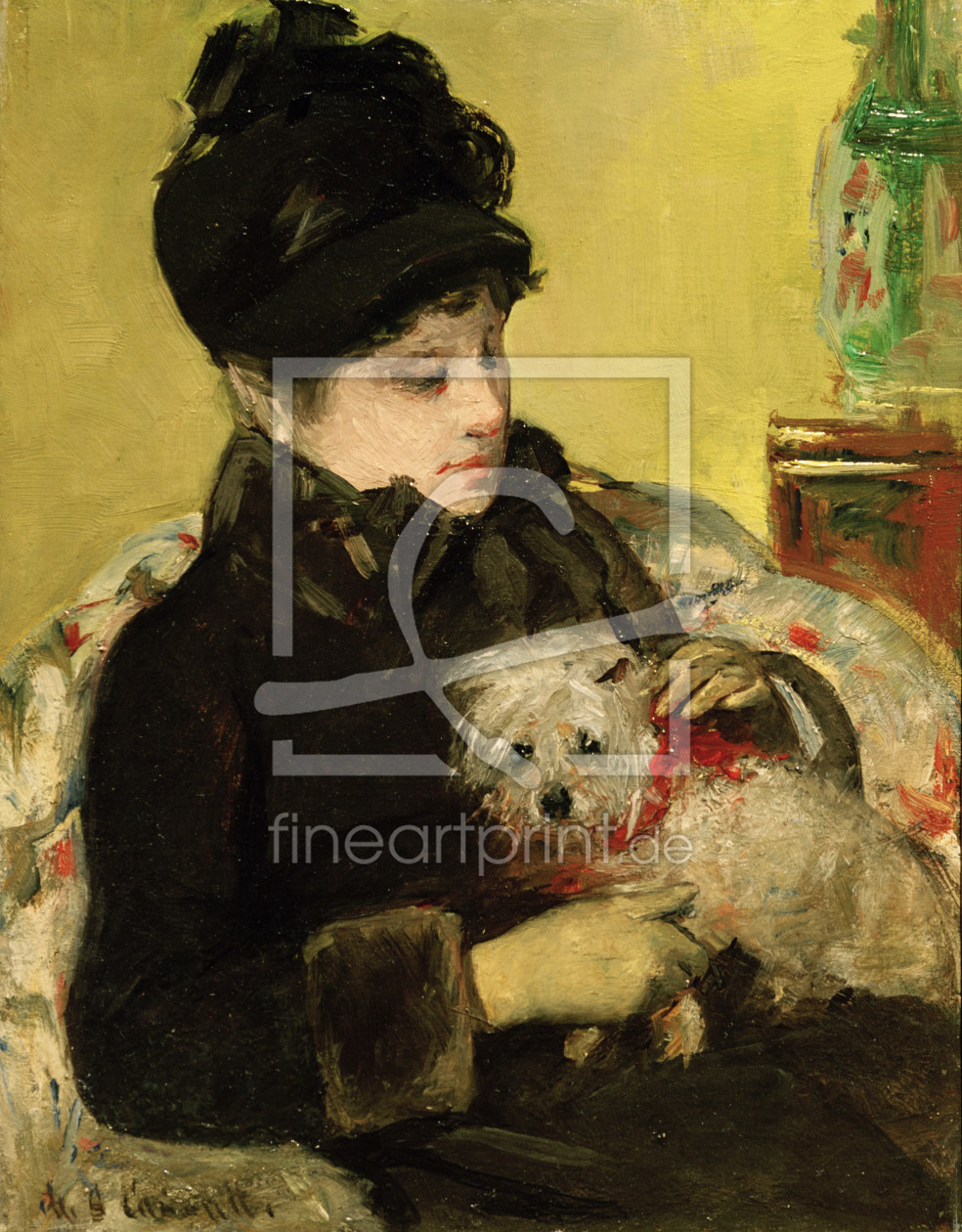 Bild-Nr.: 30008763 Cassatt / Visitor in Hat and Coat / 1879 erstellt von Cassatt, Mary