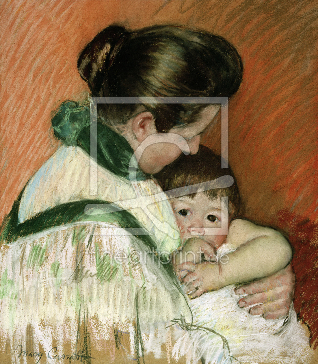 Bild-Nr.: 30008787 Cassatt / Sleepy Thomas / Pastel drawing erstellt von Cassatt, Mary