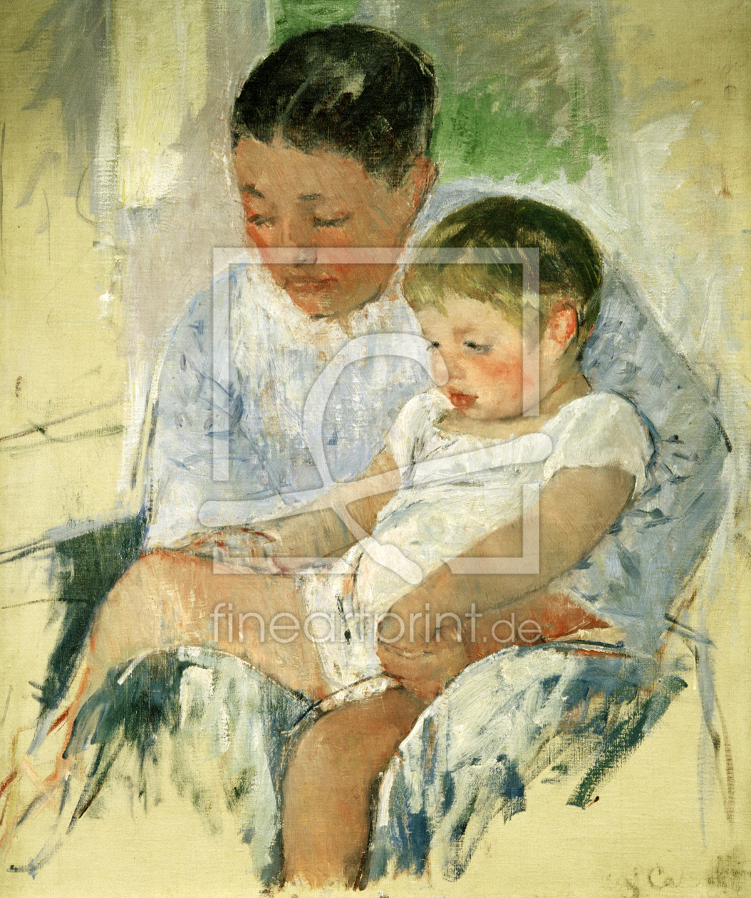 Bild-Nr.: 30008811 M. Cassatt, Jenny and her sleepy child. erstellt von Cassatt, Mary