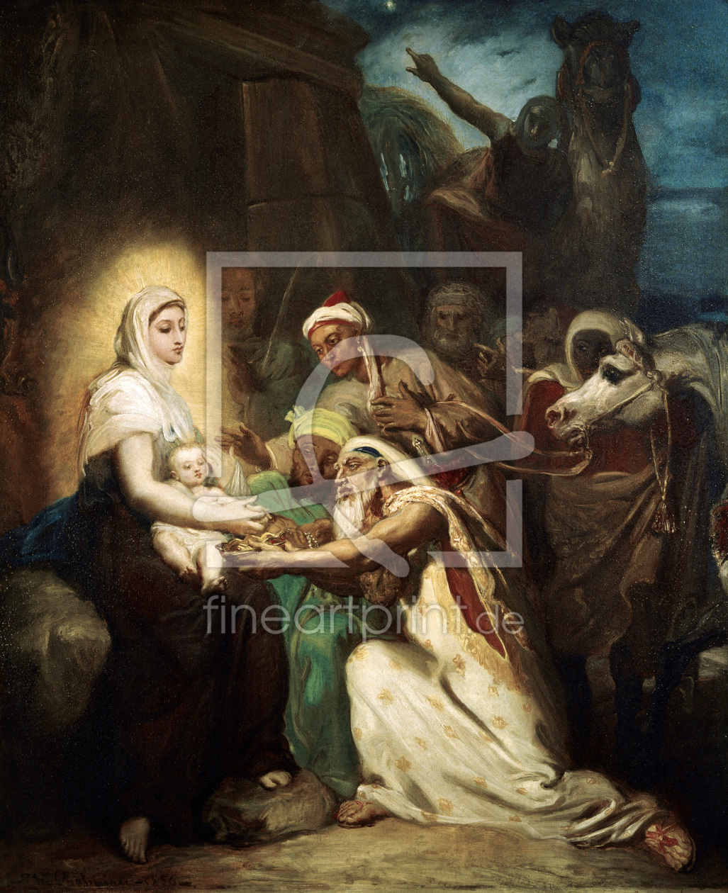 Bild-Nr.: 30008833 Th.Chassériau, Adoration of the Magi erstellt von Chasseriau, Theodore