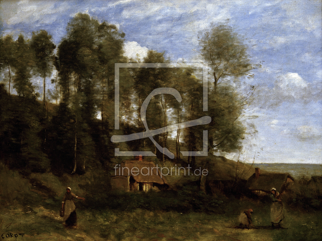 Bild-Nr.: 30008851 Corot / Landscape near Etretat erstellt von Corot, Jean Baptiste Camille