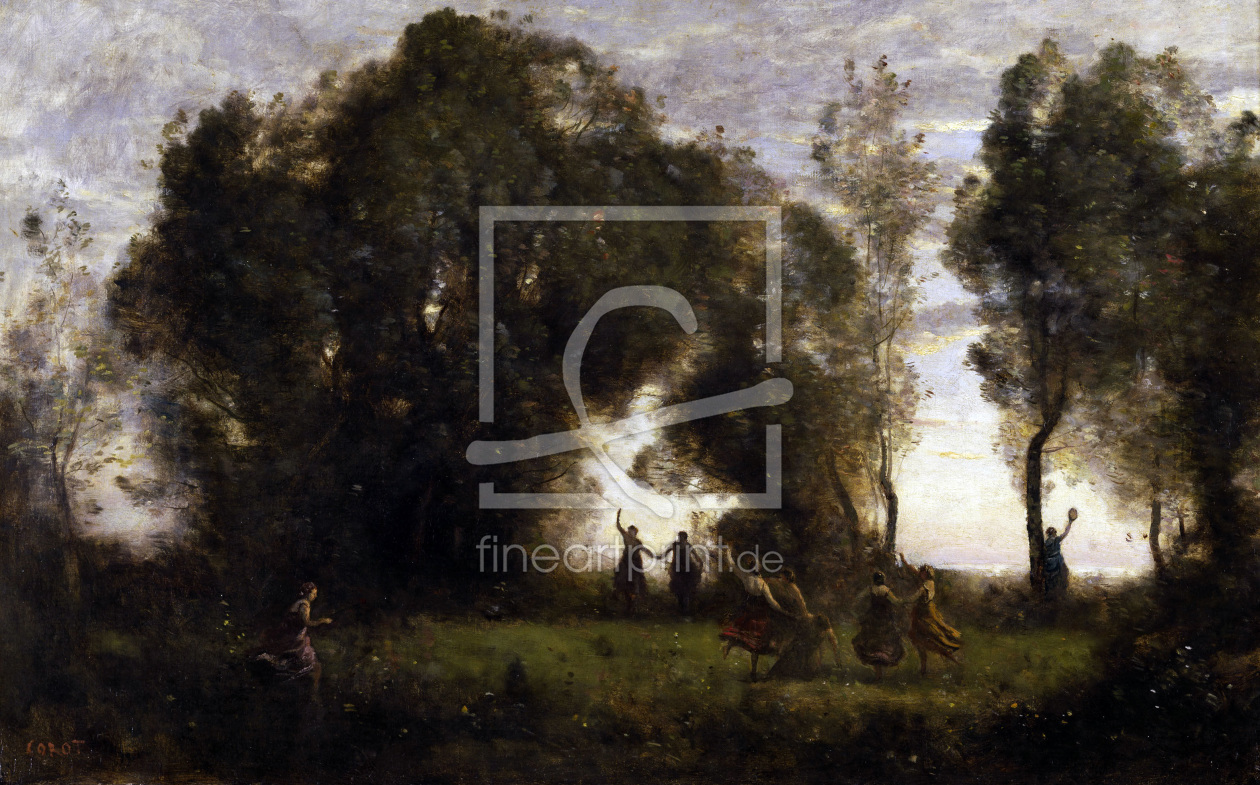 Bild-Nr.: 30008871 C.Corot / Dance of the Nymphs / 1860/65 erstellt von Corot, Jean Baptiste Camille