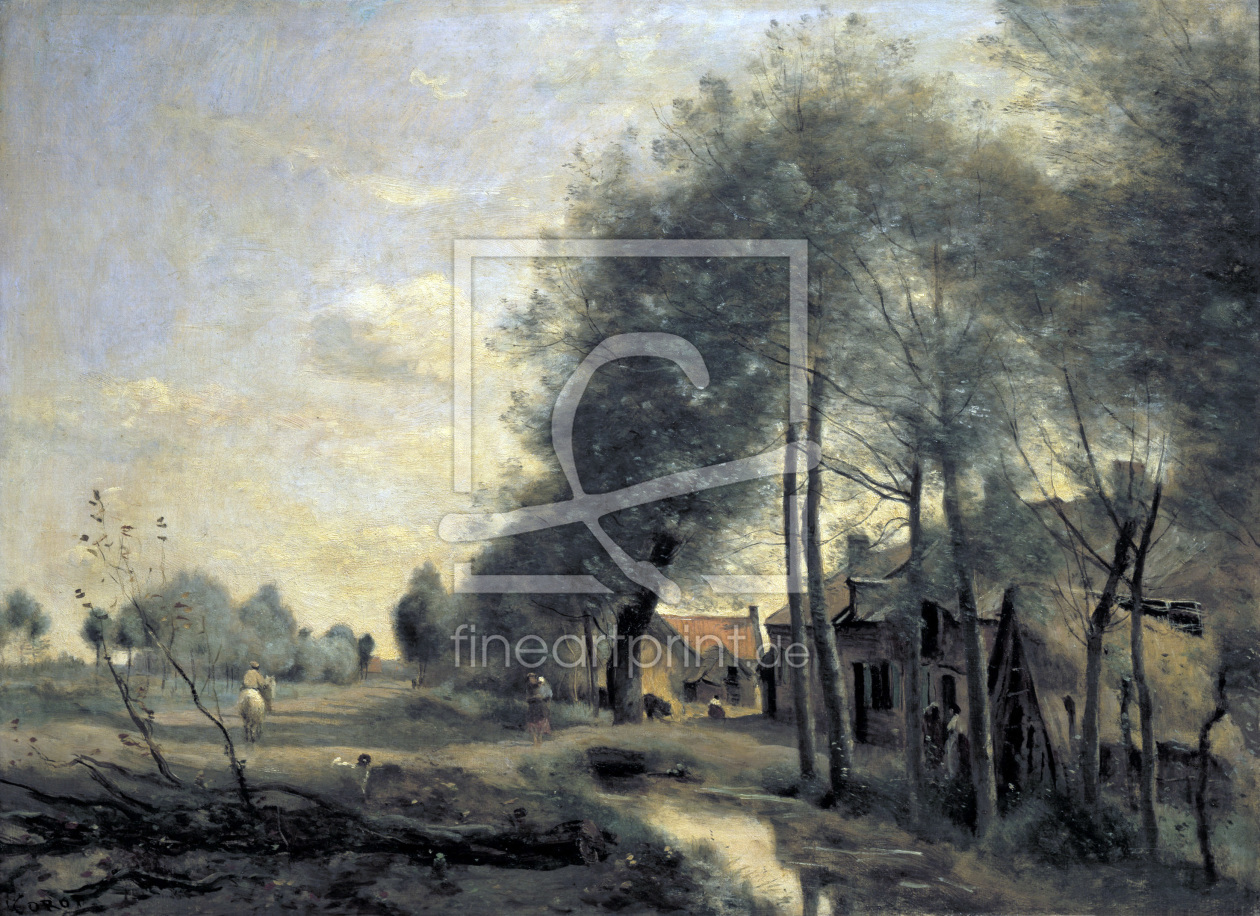 Bild-Nr.: 30008885 C. Corot / Road of Sin-le-Noble / 1873 erstellt von Corot, Jean Baptiste Camille