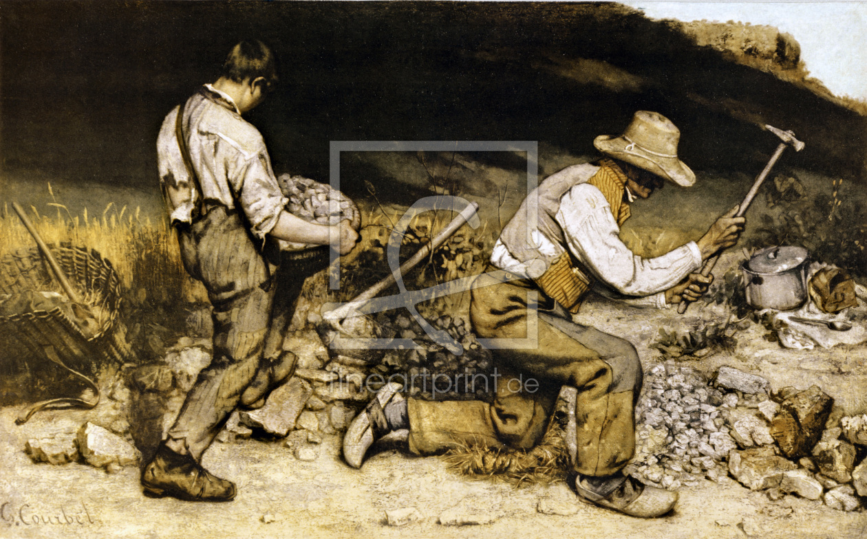 Bild-Nr.: 30008929 Courbet / The Stonebreakers / 1849 erstellt von Courbet, Gustave