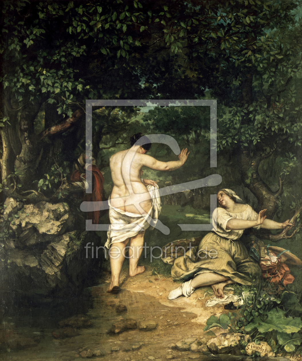 Bild-Nr.: 30008955 Courbet / The Swimmers / Painting / 1853 erstellt von Courbet, Gustave