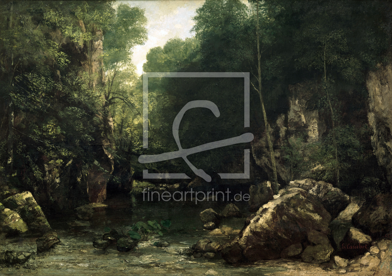 Bild-Nr.: 30008957 Courbet / Brook of Puits noir / Painting erstellt von Courbet, Gustave