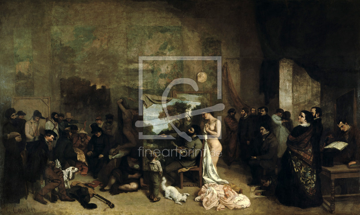 Bild-Nr.: 30008977 Courbet / L'Atelier / 1855 Bild-Nr.: 30008977 Courbet / L'Atelier / 1855 erstellt von Courbet, Gustave