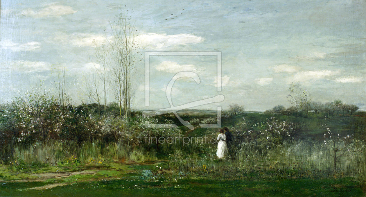 Bild-Nr.: 30008999 C.F.Daubigny / Spring Landscape / 1862 erstellt von Daubigny, Charles-François