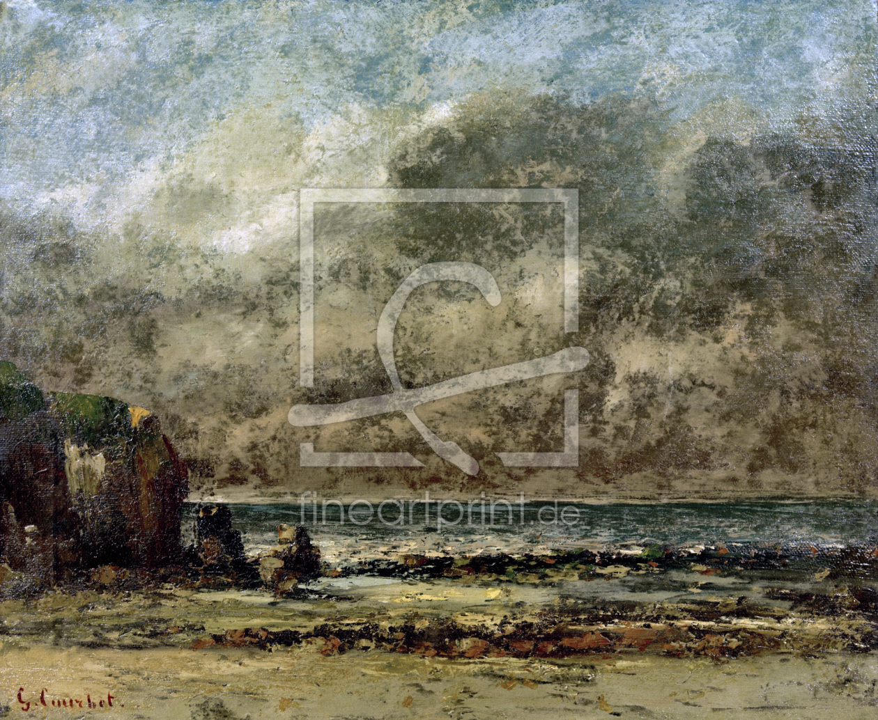 Bild-Nr.: 30009005 G.Courbet / Seascape. The Calm / 1865/67 erstellt von Courbet, Gustave