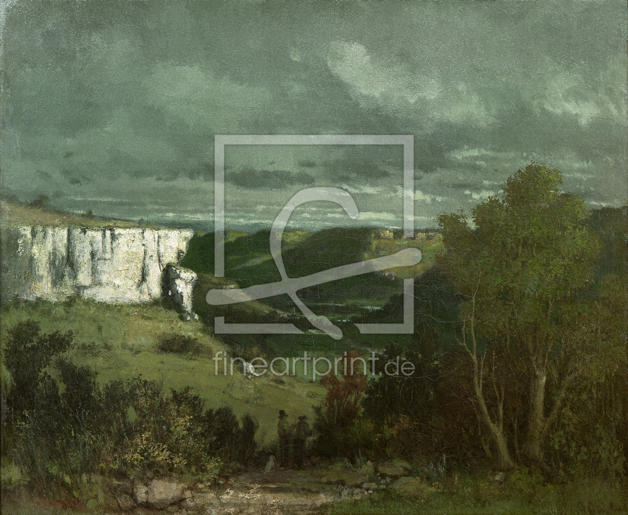 Bild-Nr.: 30009017 Courbet / Loue Valley / Painting Bild-Nr.: 30009017 Courbet / Loue Valley / Painting erstellt von Courbet, Gustave