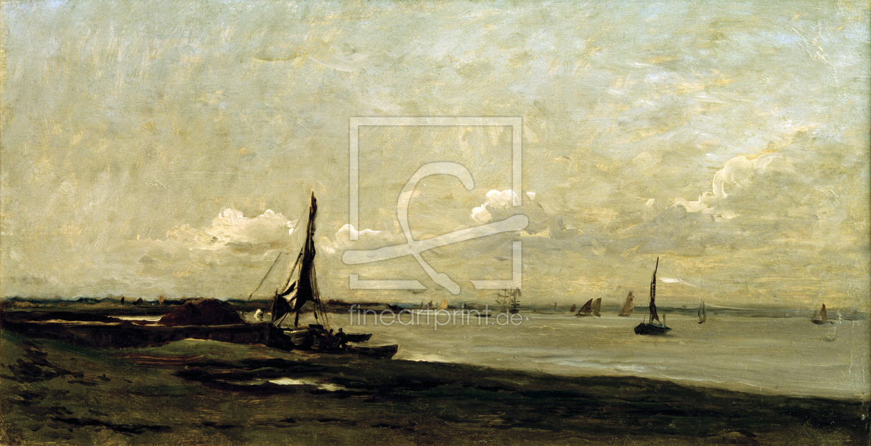 Bild-Nr.: 30009043 Daubigny / Mouth of the Thames / c. 1870 erstellt von Daubigny, Charles-François