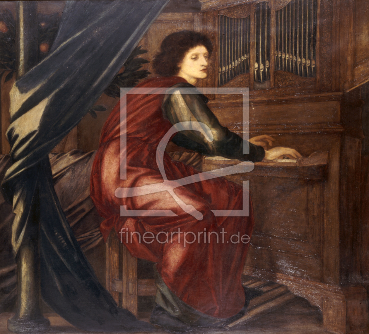 Bild-Nr.: 30009060 E.Burne-Jones, Saint Cecilia,c.1850. erstellt von Burne-Jones, Edward