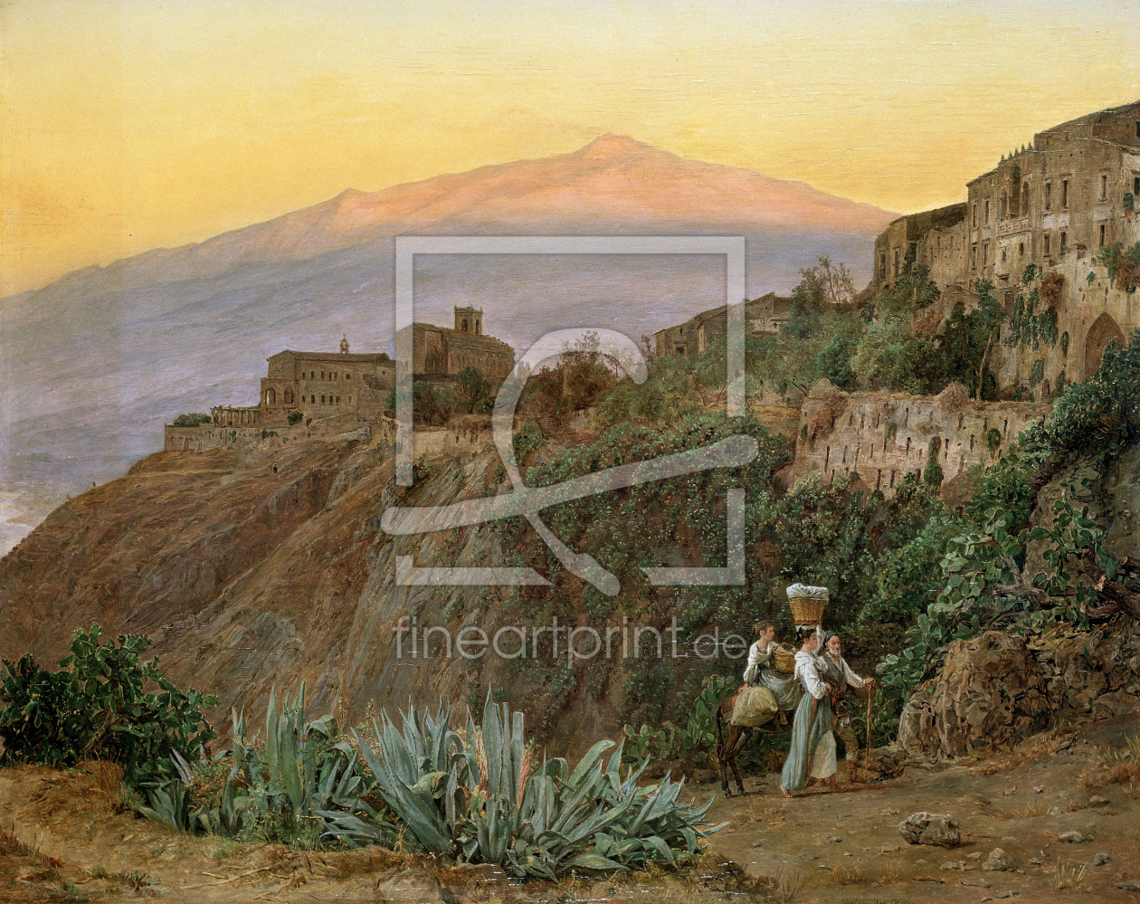 Bild-Nr.: 30009086 F.G.Waldmüller, Taormina mit Ätna erstellt von Waldmüller, Ferdinand Georg