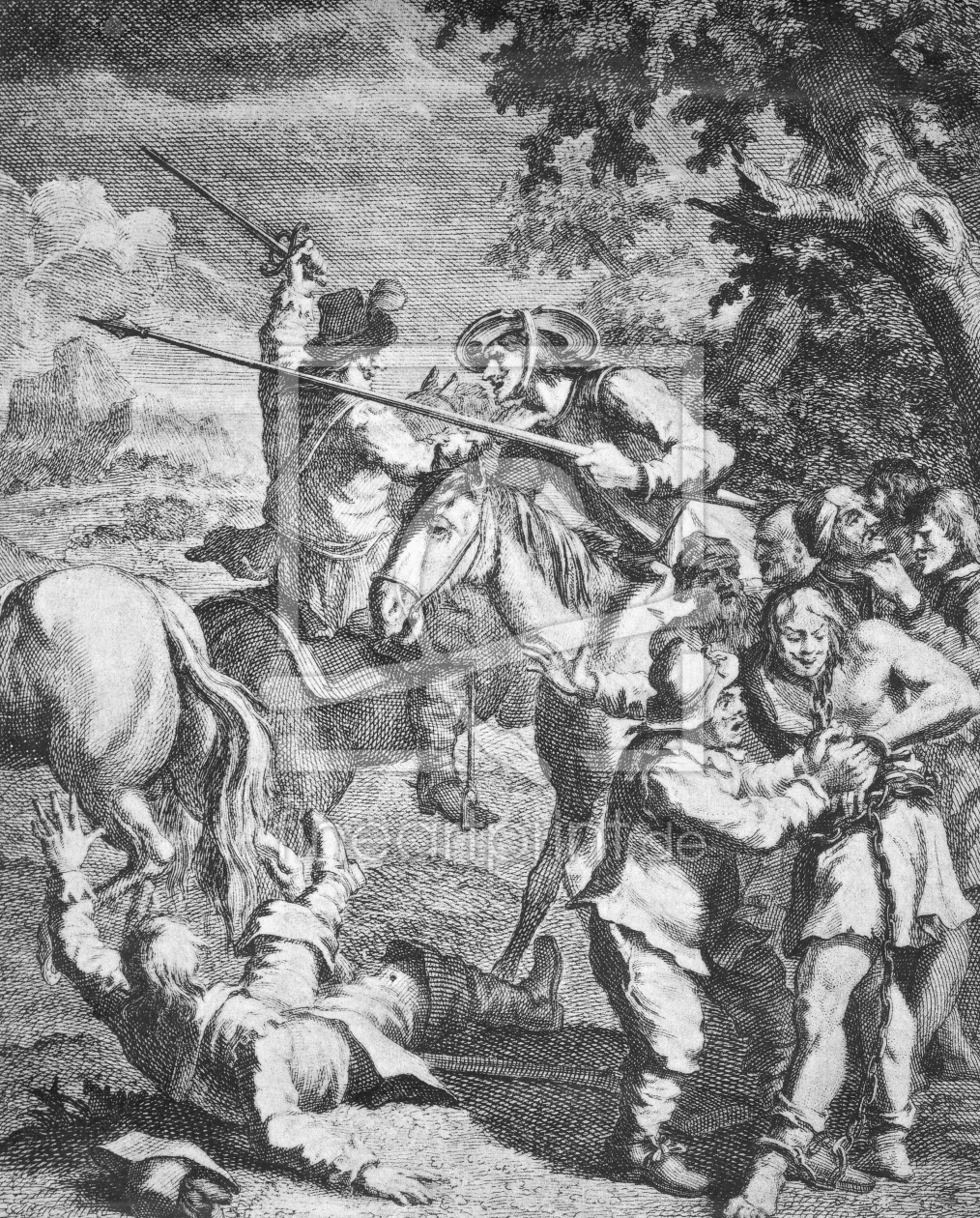 Bild-Nr.: 30009182 Cervantes, Don Quixote / Engr.by Hogarth erstellt von Hogarth, William