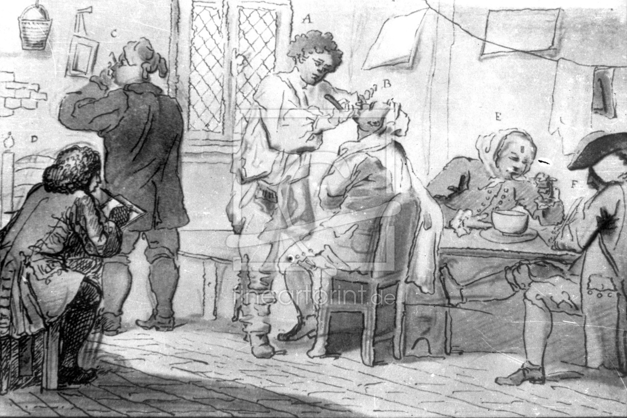 Bild-Nr.: 30009188 Hogarth, Morning toilet / drawing erstellt von Hogarth, William