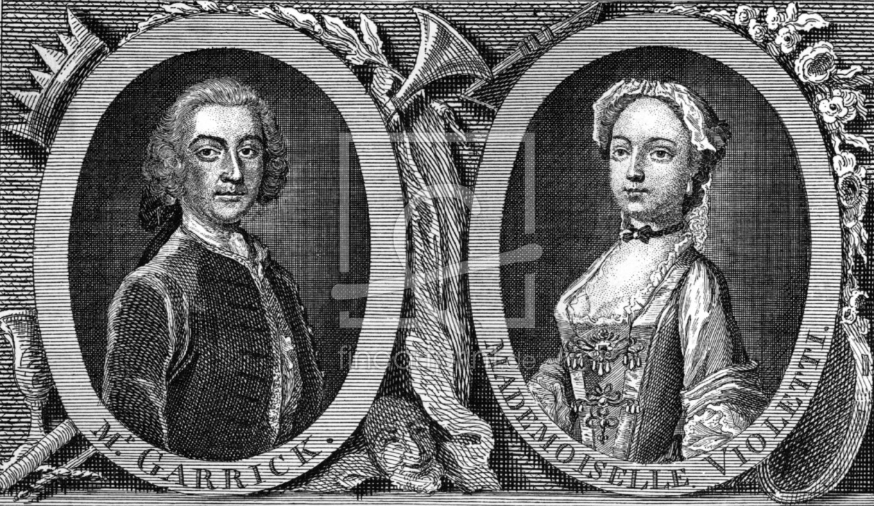 Bild-Nr.: 30009196 David Garrick a. Mlle Violetti / Hogarth erstellt von Hogarth, William