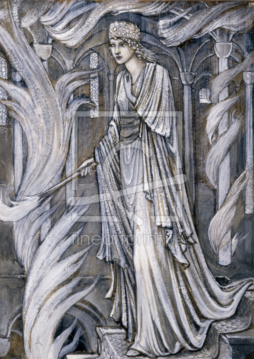 Bild-Nr.: 30009208 W.Morris, Gudrun ... / Ill.v.Burne-Jones erstellt von Burne-Jones, Edward