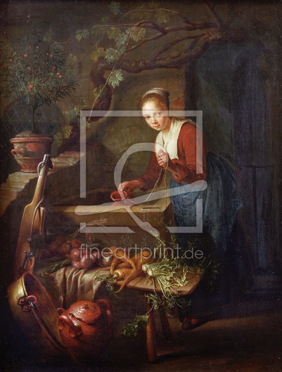 Bild-Nr.: 30009238 Gerard Dou / Kitchen Maid by the well erstellt von Dou, Gerard